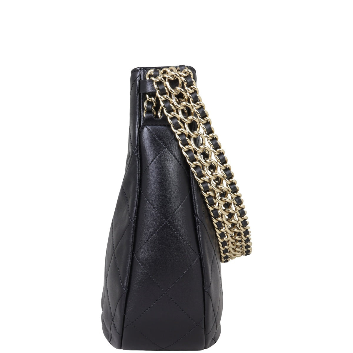 Chanel CC Lambskin Hobo Side