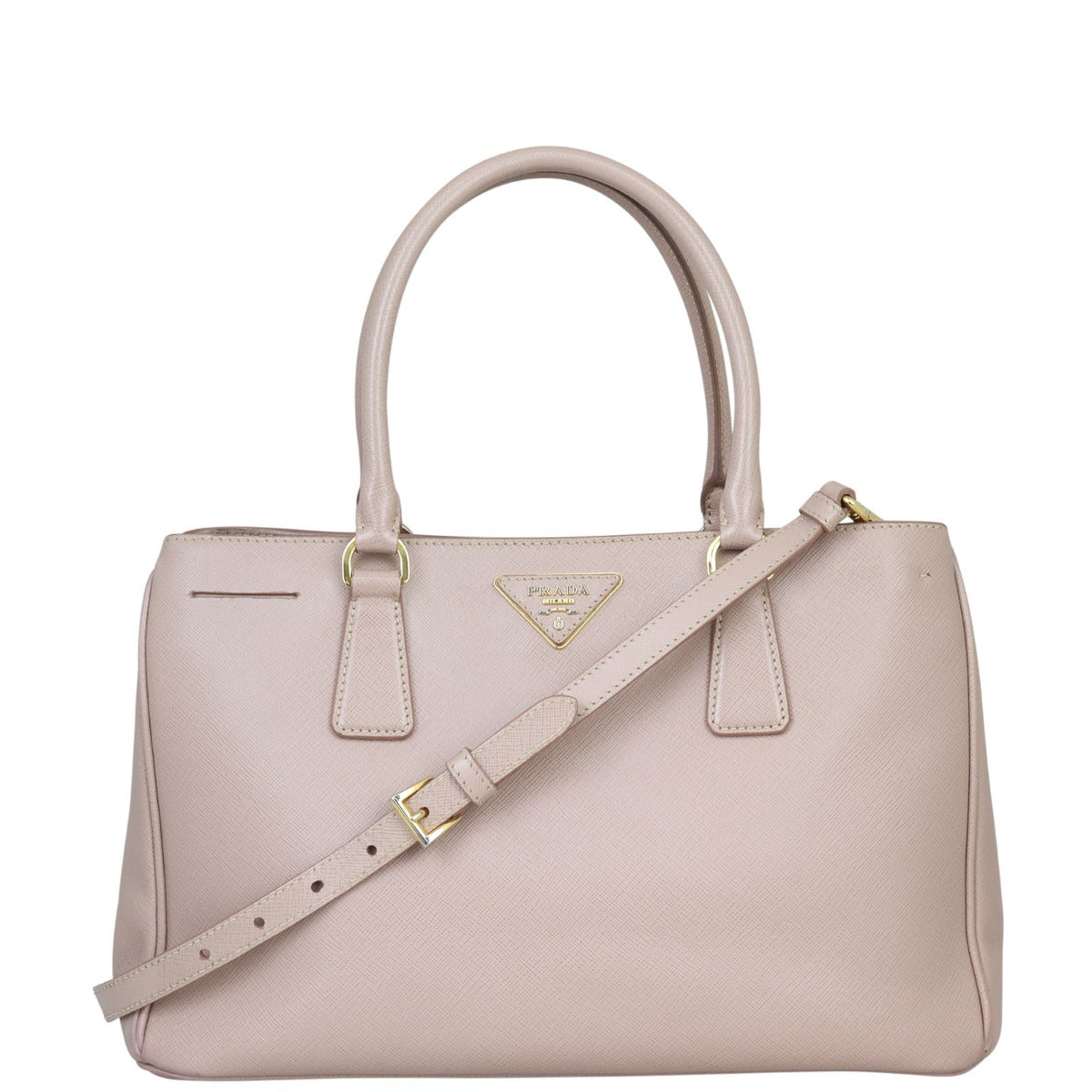 Prada Saffiano Lux Tote Small Front with Strap