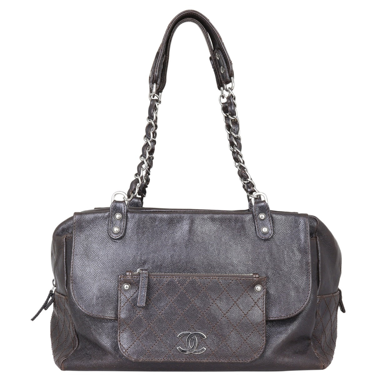 Chanel Pocket In The City Shoulder Bag Front 