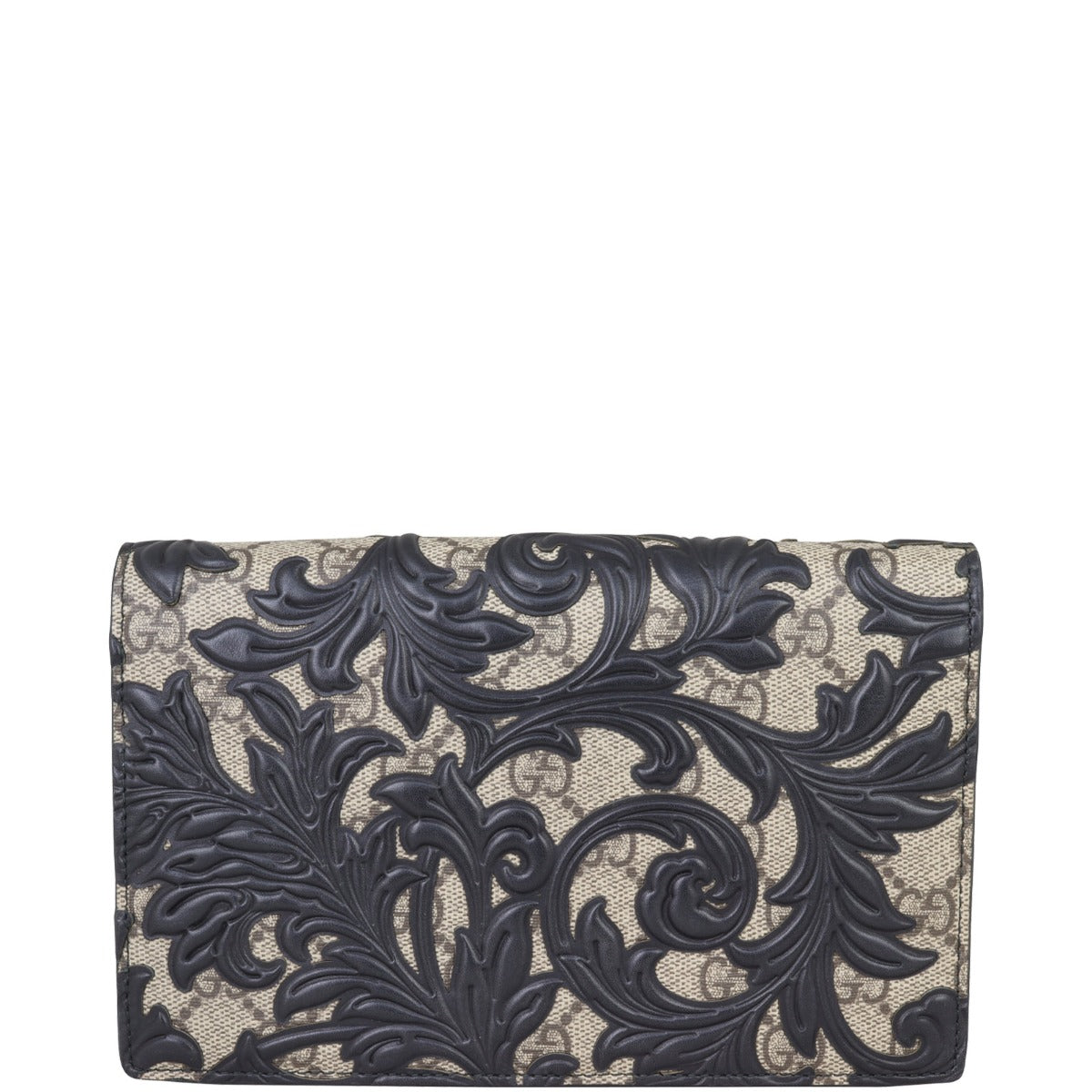 Gucci Arabesque Wallet on Chain Front