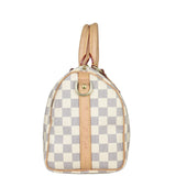 Louis Vuitton Speedy 25 Bandouliere Damier Azur Side