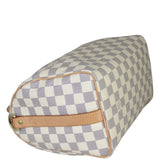 Louis Vuitton Speedy 25 Bandouliere Damier Azur Corner Distance