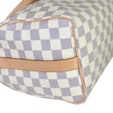 Louis Vuitton Speedy 25 Bandouliere Damier Azur Corner Closeup