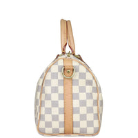 Louis Vuitton Speedy 25 Bandouliere Damier Azur Side