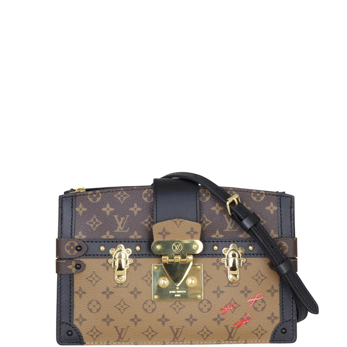 Louis Vuitton Trunk Clutch Monogram Reverse Front with strap