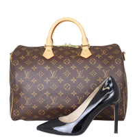 Louis Vuitton Speedy 35 Bandouliere Monogram Shoe