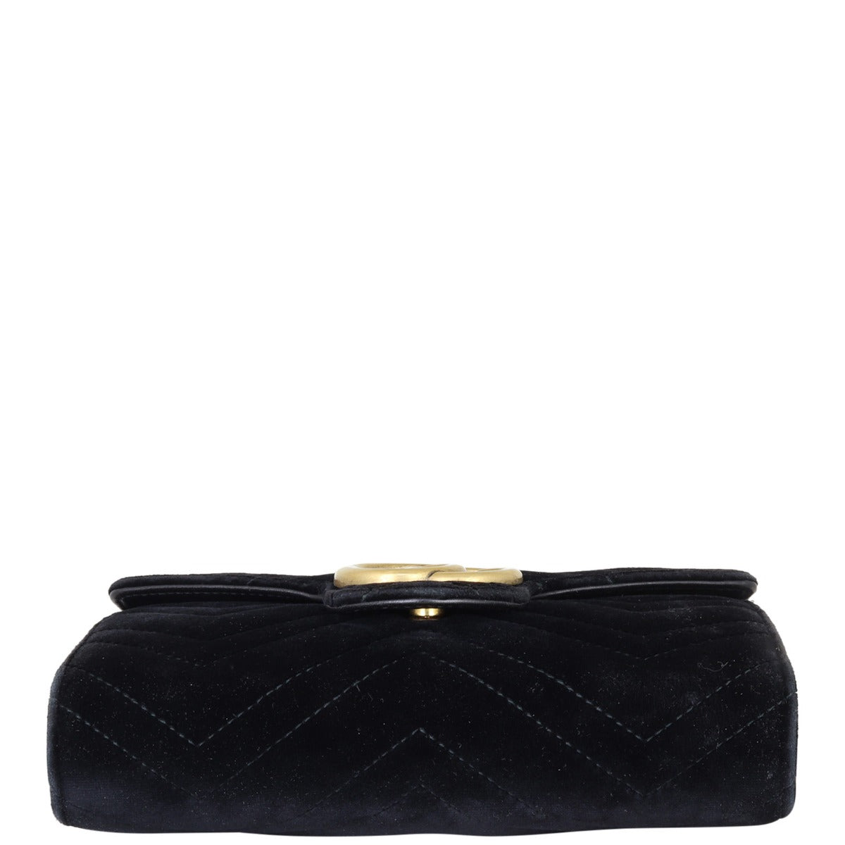 Gucci GG Marmont Matelasse Velvet Chain Wallet Base