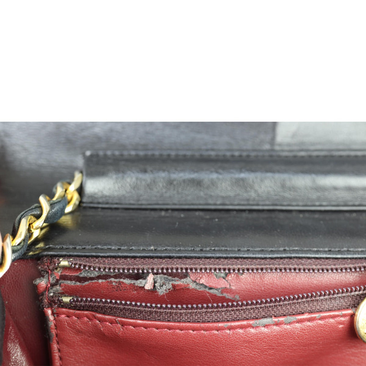 Chanel CC Vintage Flap Bag Wear