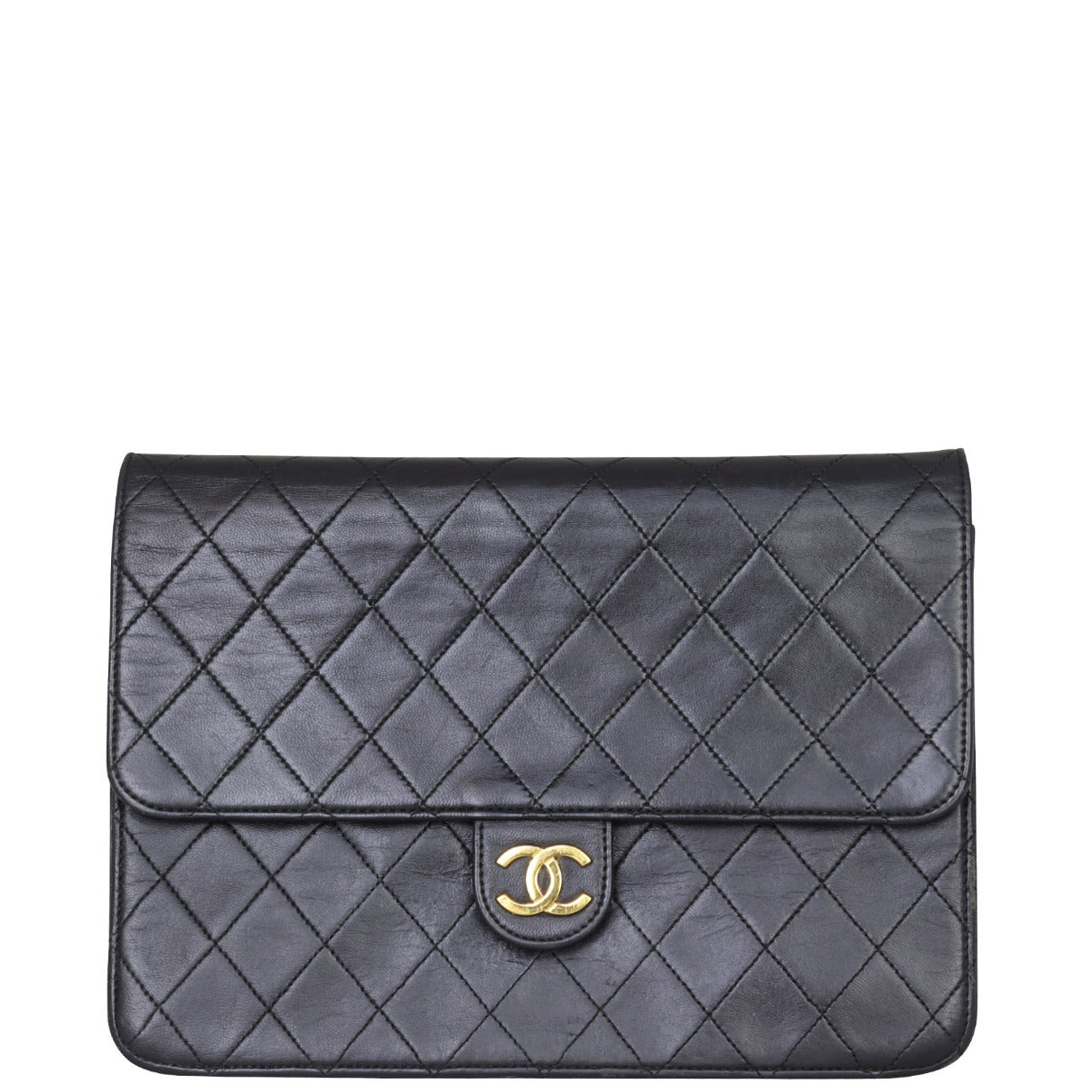 Chanel CC Vintage Flap Bag Front