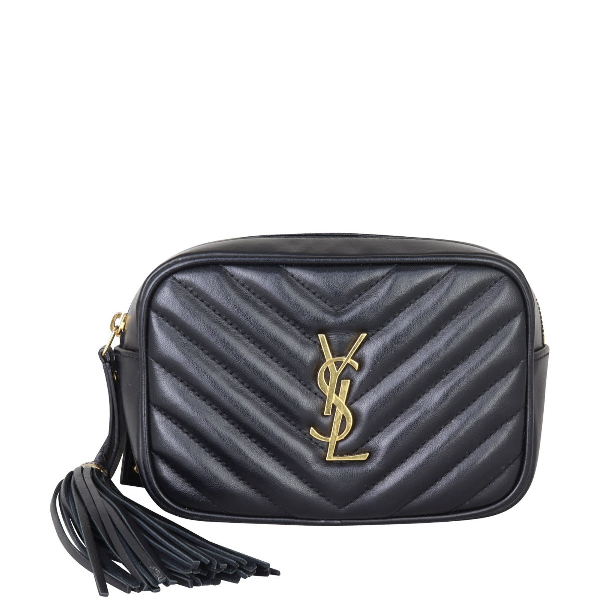 Saint Laurent Lou Belt Bag Front with Strap