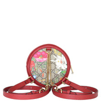 Gucci Flora GG Supreme Ophidia Round Backpack Mini Back
