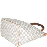 Louis Vuitton Saleya MM Damier Azur Corner Closeup