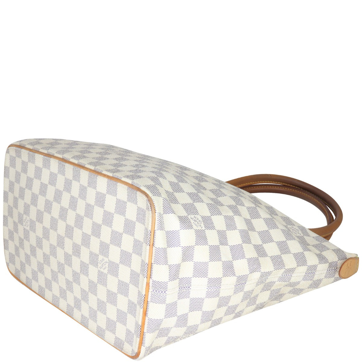 Louis Vuitton Saleya MM Damier Azur Corner Closeup