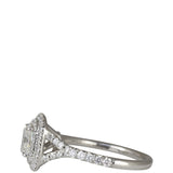 Tiffany & Co Soleste Cushion Cut Double Halo Ring Side