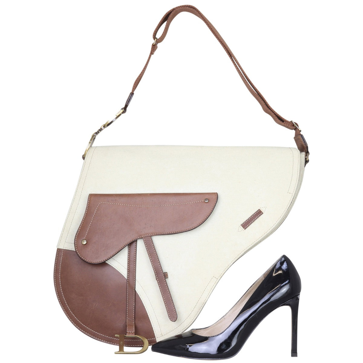 Dior Vintage Baudrier Saddle Bag Shoe