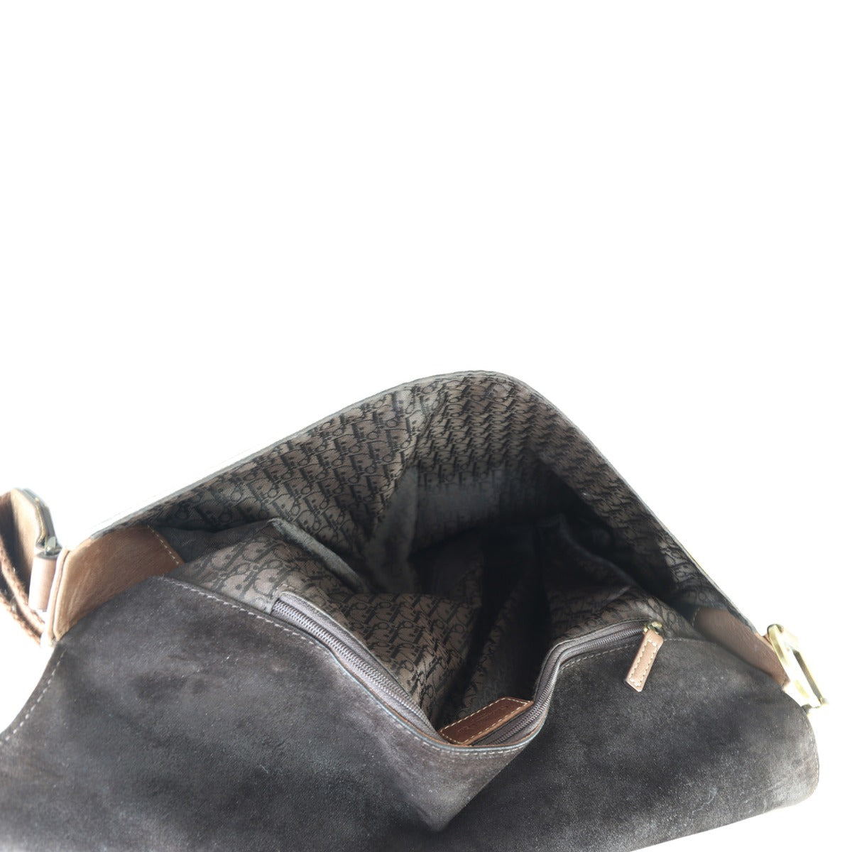 Dior Vintage Baudrier Saddle Bag Interior