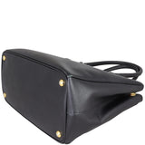 Prada Saffiano Lux Galleria Double Zip Tote Medium Corner Closeup