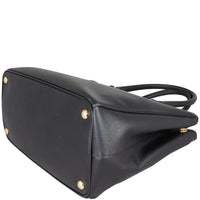Prada Saffiano Lux Galleria Double Zip Tote Medium Corner Closeup