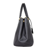 Prada Saffiano Lux Galleria Double Zip Tote Medium Side