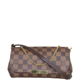 Louis Vuitton Favorite PM Damier Ebene Front with Strap