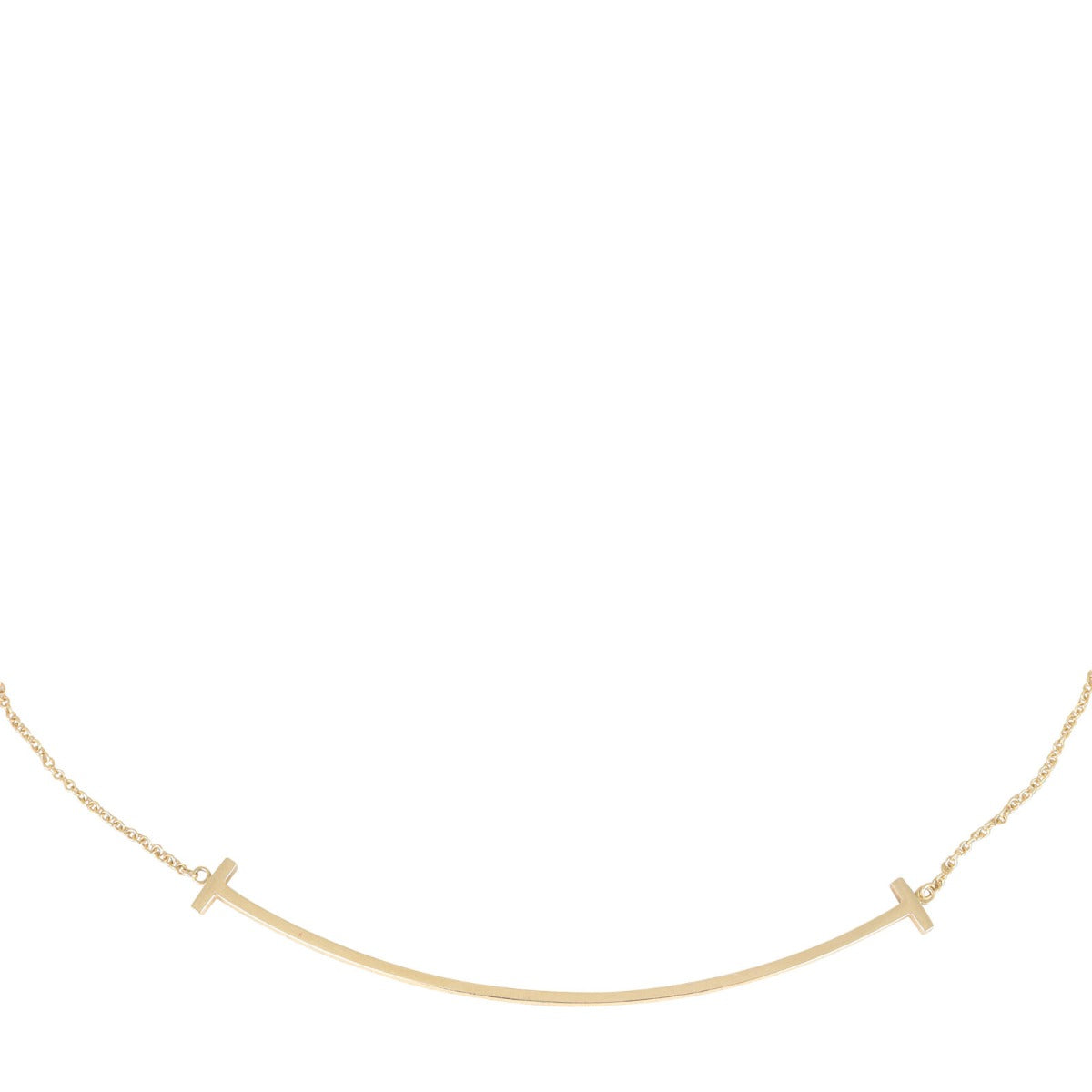 Tiffany & Co T Smile Pendant Large 18k Rose Gold 