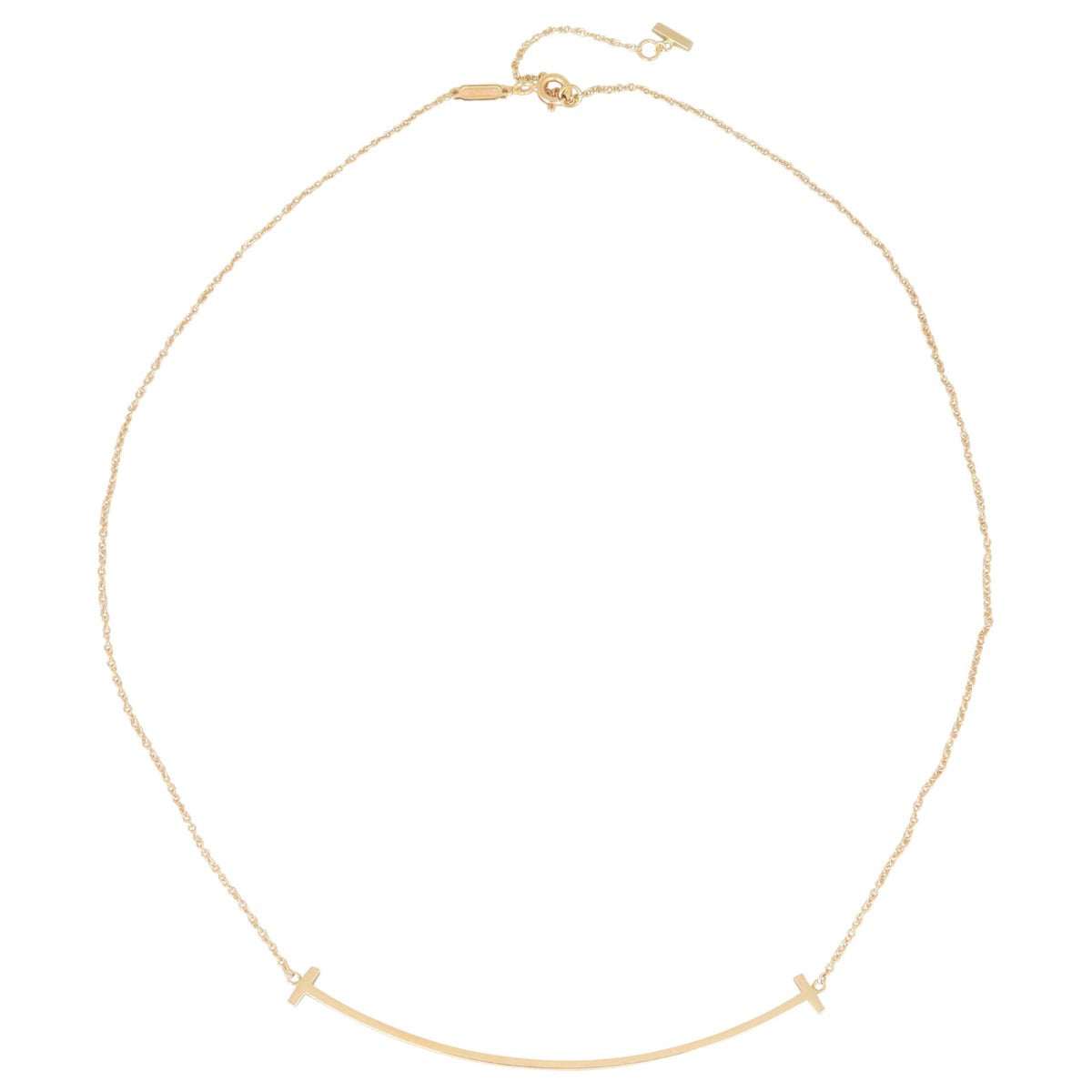 Tiffany & Co T Smile Pendant Large 18k Rose Gold