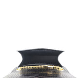 Saint Laurent Kate Tassel Chain Bag Small Croc Embossed Interior