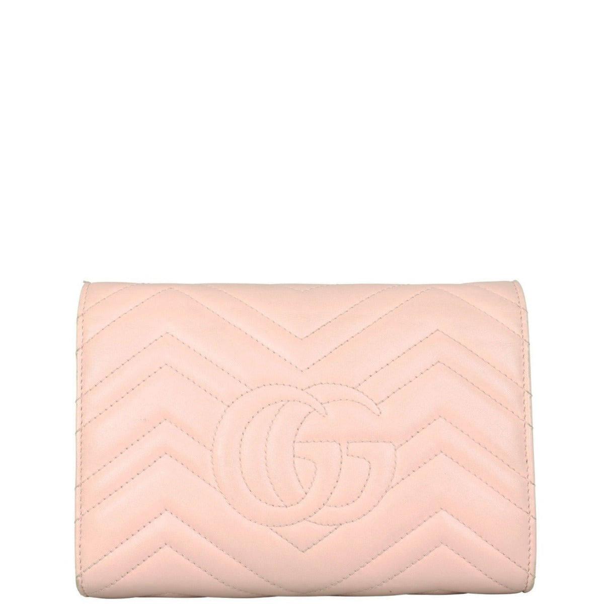 Gucci GG Marmont Matelasse Chain Wallet Back