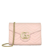 Gucci GG Marmont Matelasse Chain Wallet Front with Strap