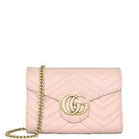 Gucci GG Marmont Matelasse Chain Wallet Front with Strap