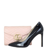 Gucci GG Marmont Matelasse Chain Wallet Shoe