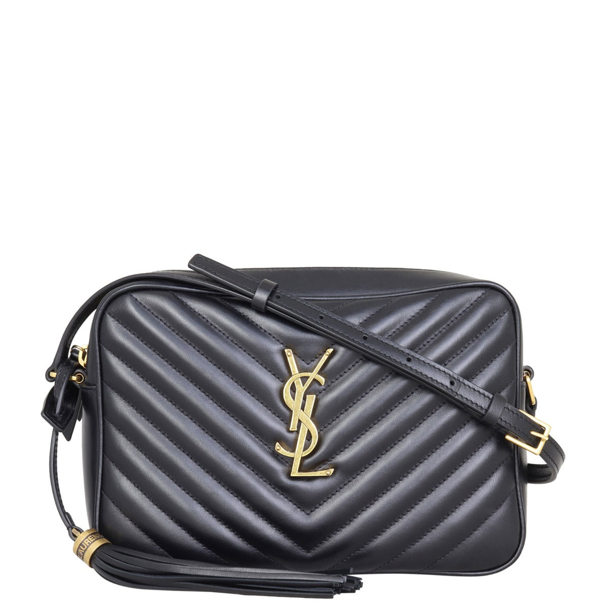 Saint Laurent Lou Camera Bag Front with strap