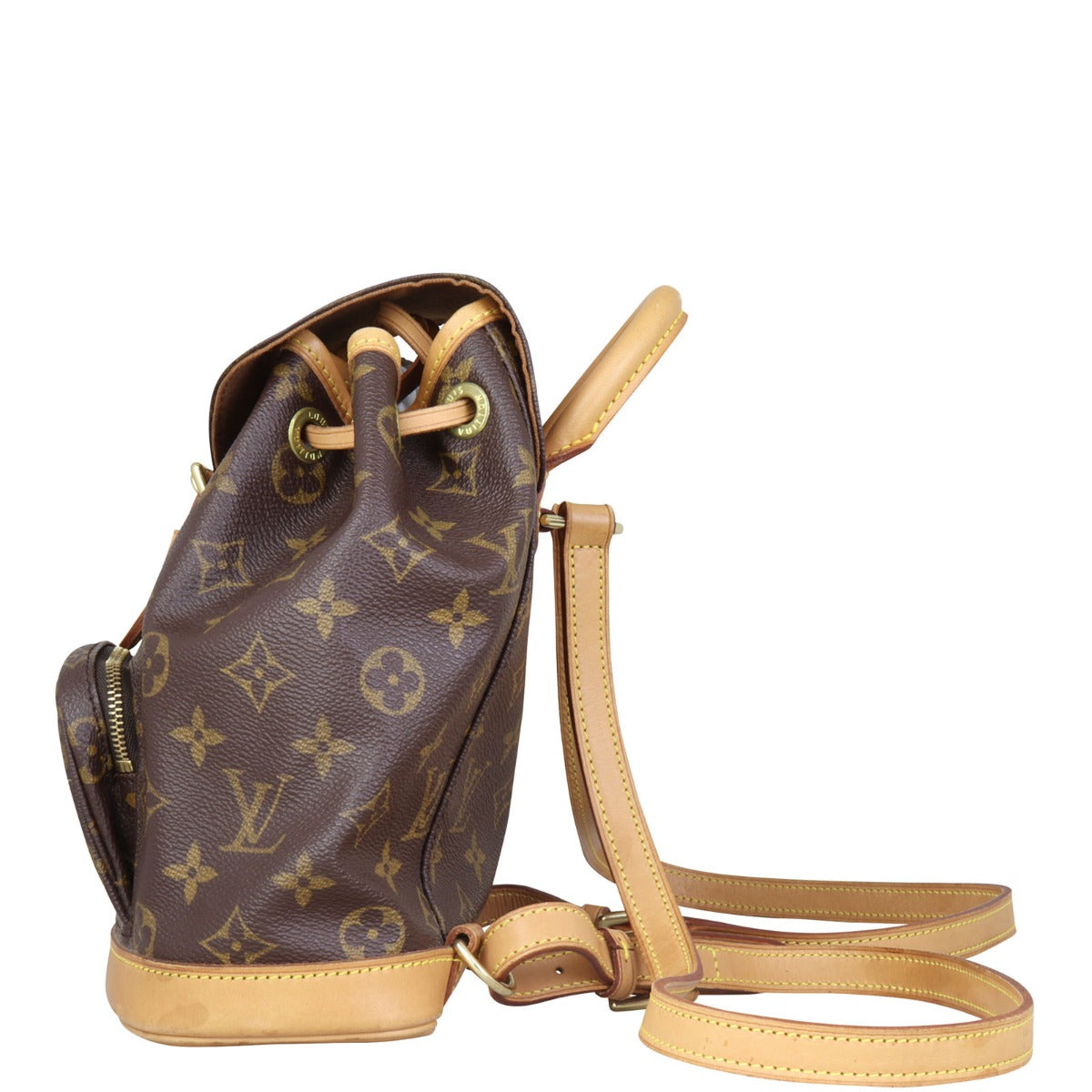 Louis Vuitton Montsouris PM Monogram Backpack Side