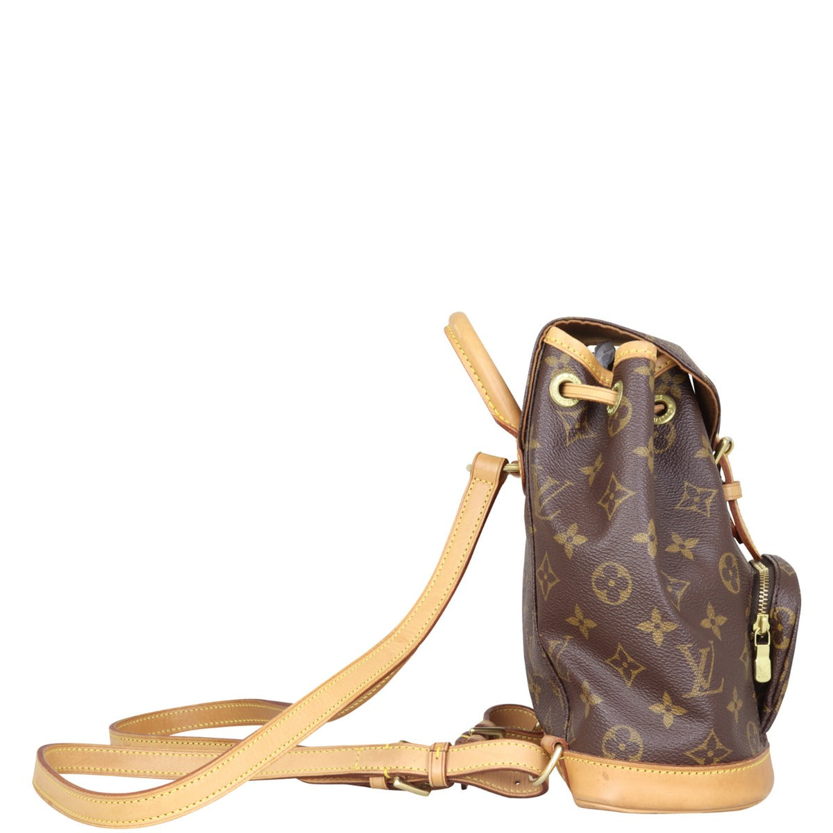 Louis Vuitton Montsouris PM Monogram Backpack Side
