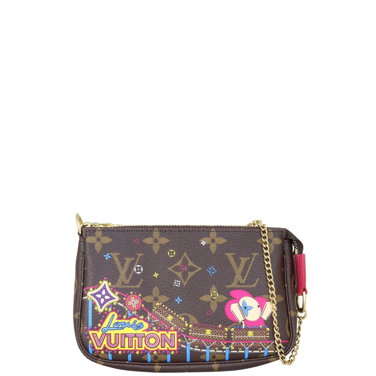 Louis Vuitton Mini Pochette Accessoires Monogram Vivienne Christmas Print 2020