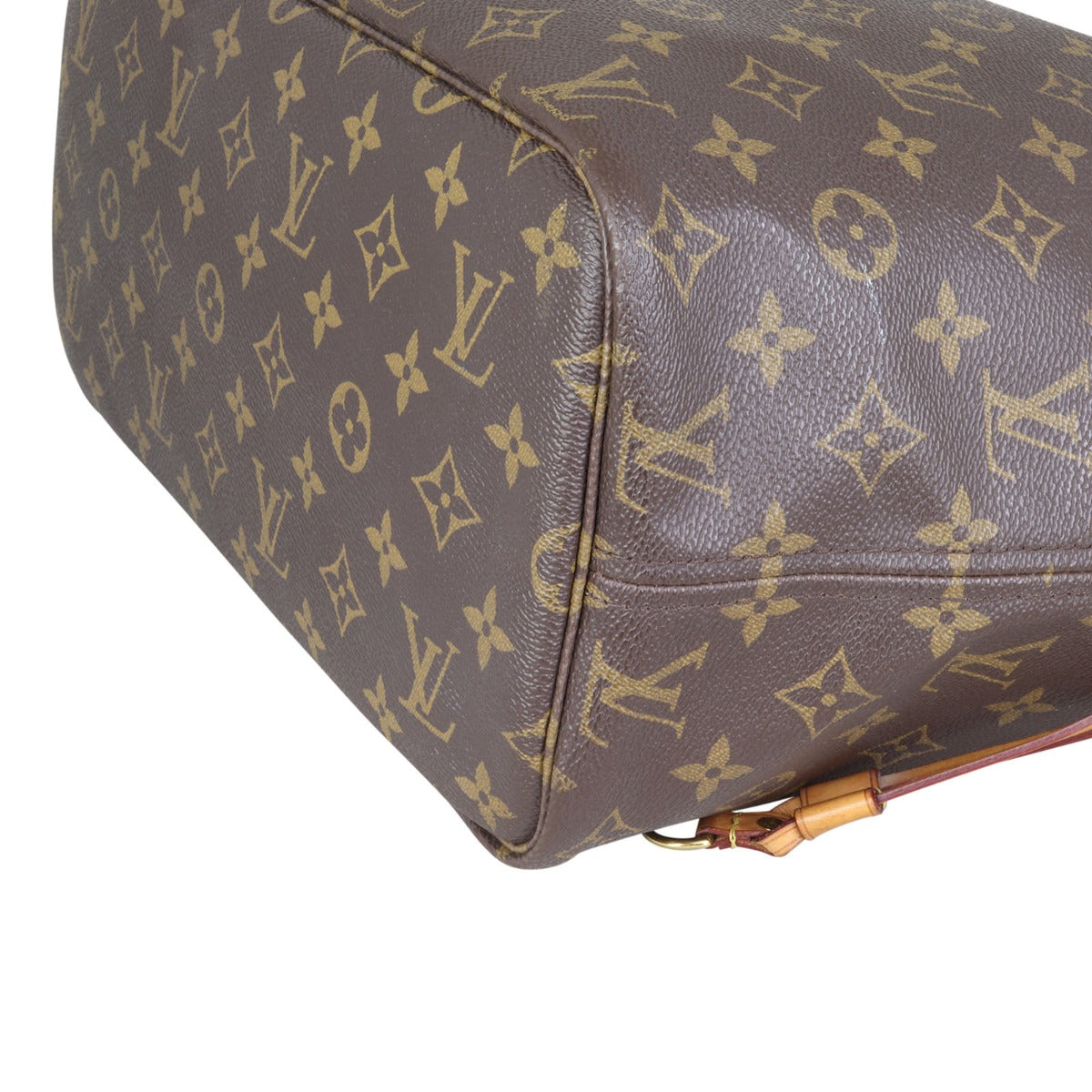 Louis Vuitton Neverfull MM Monogram Corner Closeup