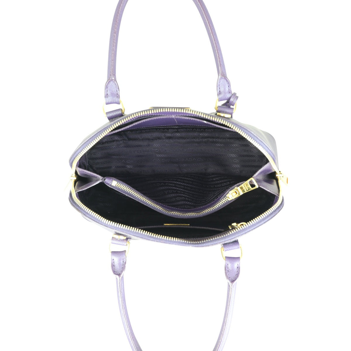 Prada Saffiano Lux Promenade Small Interior