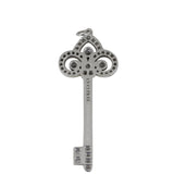 Tiffany & Co Fleur de Lis Key Platinum Diamond Pendant (no necklace)