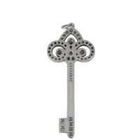 Tiffany & Co Fleur de Lis Key Platinum Diamond Pendant (no necklace)