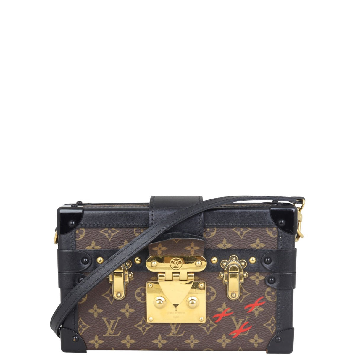 Louis Vuitton Petite Malle Monogram Front with Strap