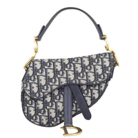 Dior Saddle Bag Mini Oblique Front