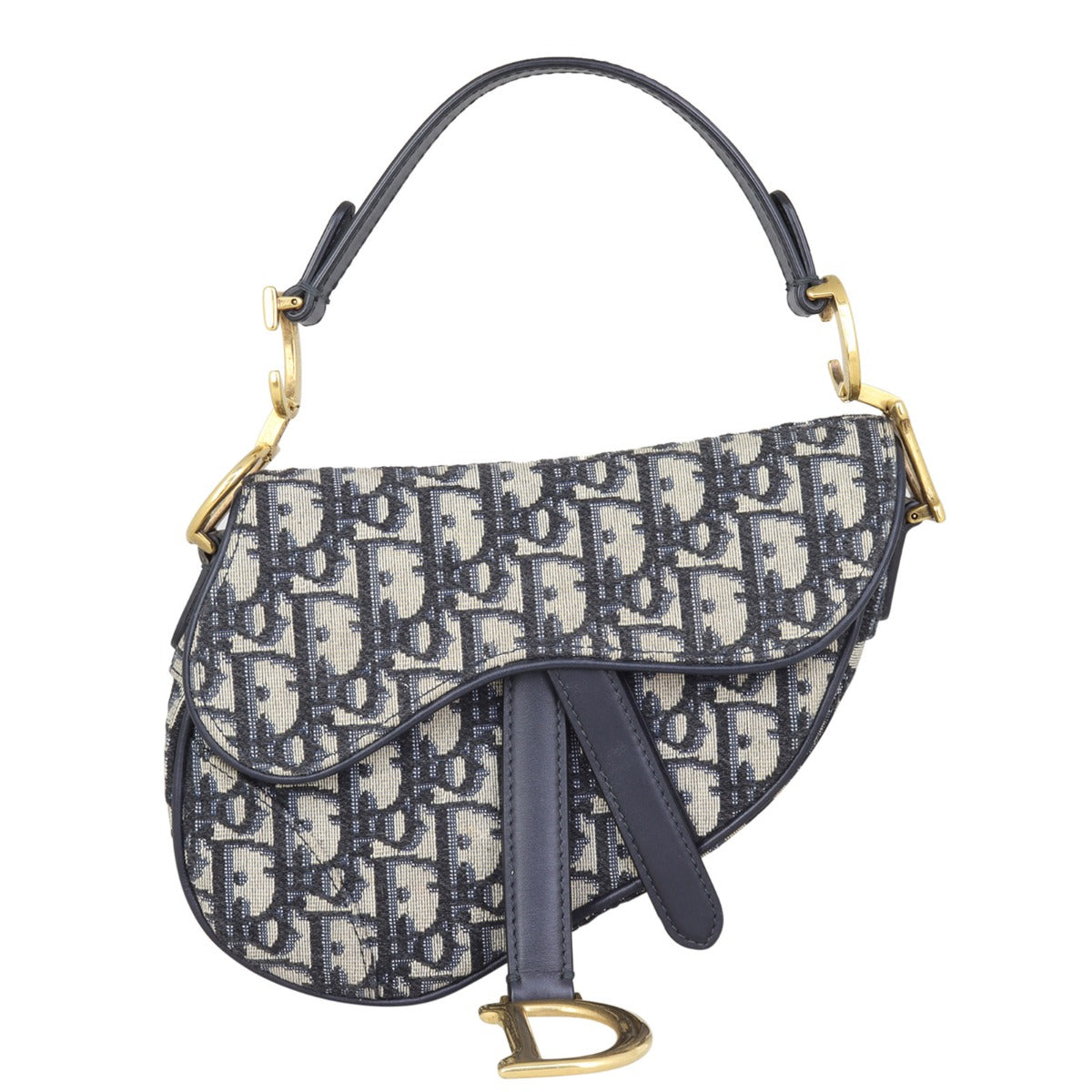 Dior Saddle Bag Mini Oblique Front