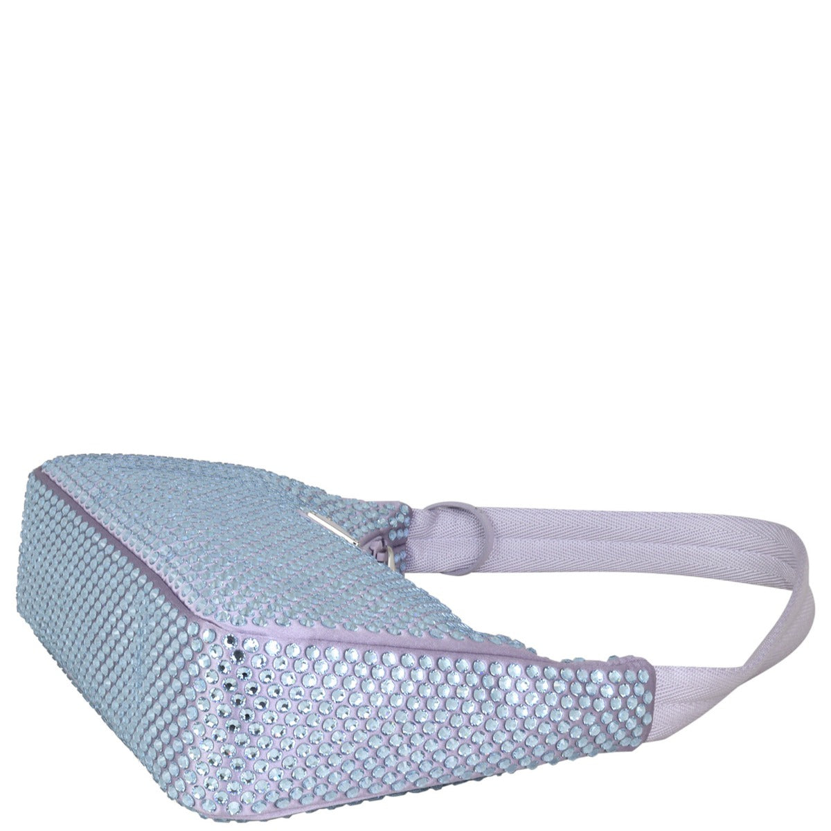 Prada Re-Edition 2000 Satin Crystal Mini Bag Corner Distance