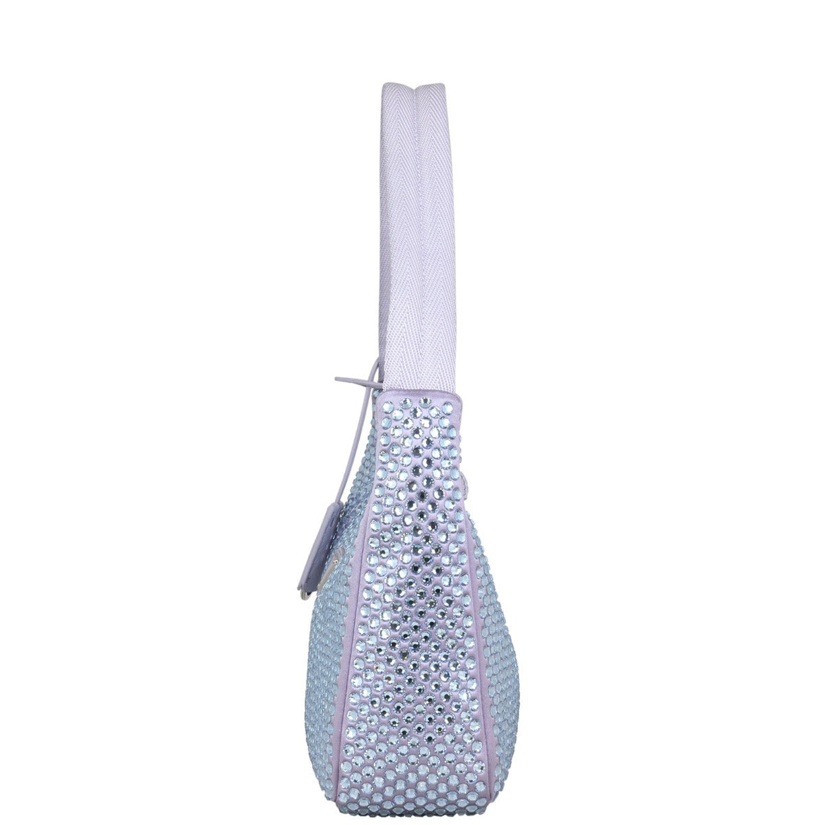 Prada Re-Edition 2000 Satin Crystal Mini Bag Side