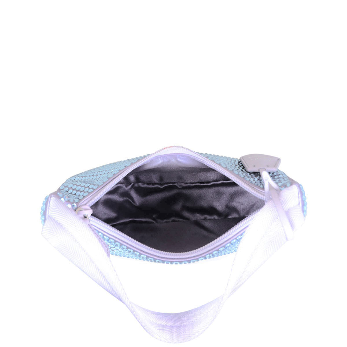 Prada Re-Edition 2000 Satin Crystal Mini Bag Interior