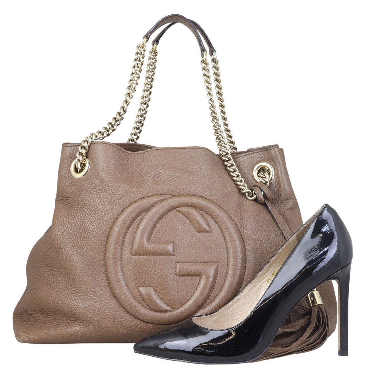 Gucci Soho Chain Shoulder Bag Medium Shoe