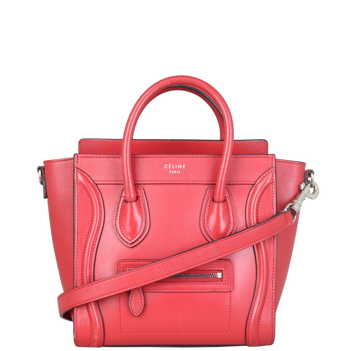 Celine Nano Luggage Tote Front with Strap