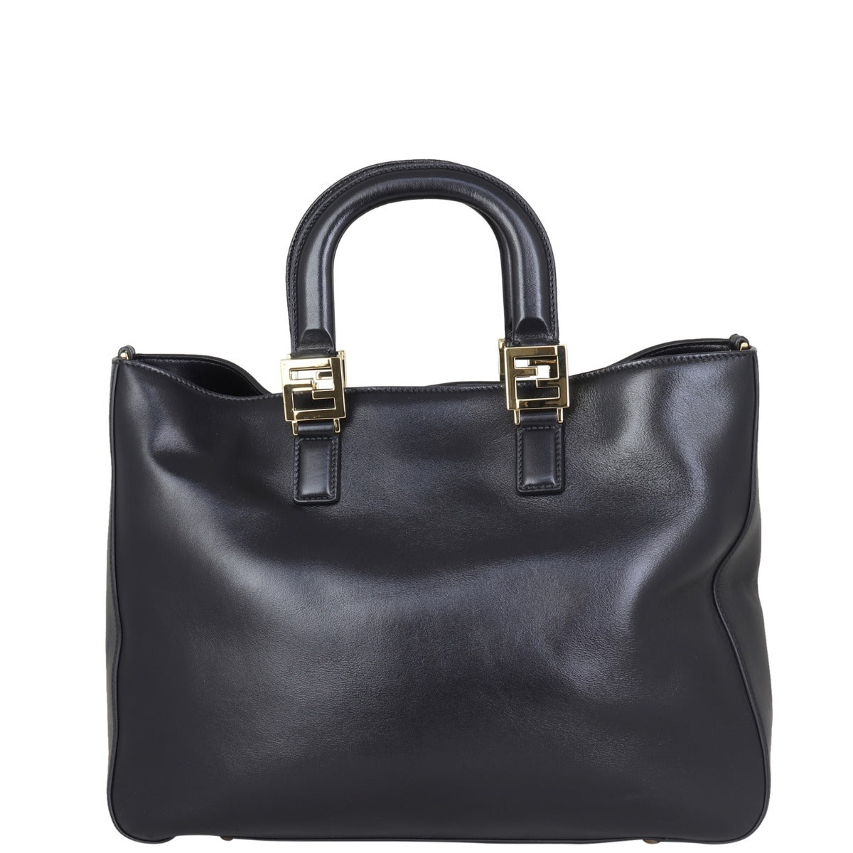 Fendi FF Leather Tote Back