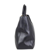 Fendi FF Leather Tote Side