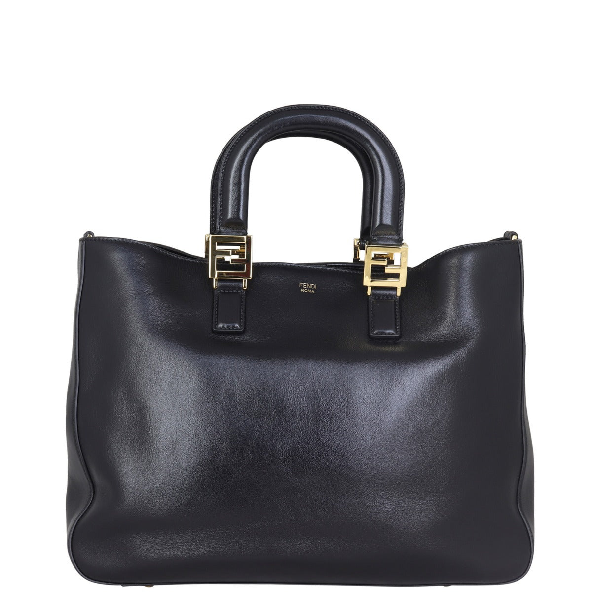 Fendi FF Leather Tote Front